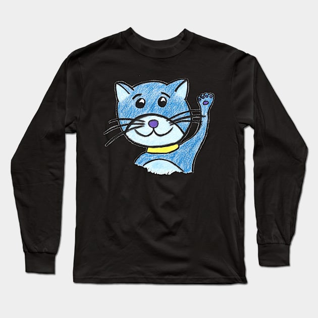 Cat kitten gift Long Sleeve T-Shirt by Littlelimehead